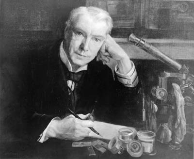 Portrait of Heron-Allen at his desk