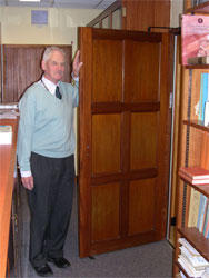 Richard guarding the H-A Library